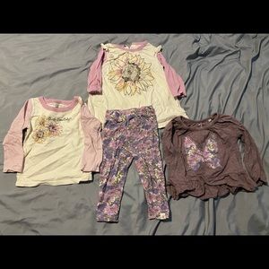 Burts Bee Baby girl 6-9months 4 piece set